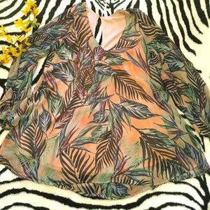 SHOW ME YOUR MUMU DONNA MICHELLE TUNIC PALM FUNDAY